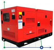 Industrial diesel generator XHYS-350GF with ATS, engine Kaipu 400kVA, 350kW, 380V/50HZ closed type