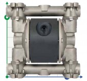 Bomba neumática de membrana MICROBOXER AISI 316 IMICRA-MTAAV Bomba neumática de membrana MICROBOXER AISI 316 IMICRA-MTAAV