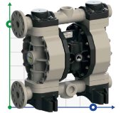Pneumatic Diaphragm Pump for paint PHOENIX P170 PP SANTOPRENE, 170 l/min Pneumatic Diaphragm Pump for paint PHOENIX P170 PP SANTOPRENE, 170 l/min