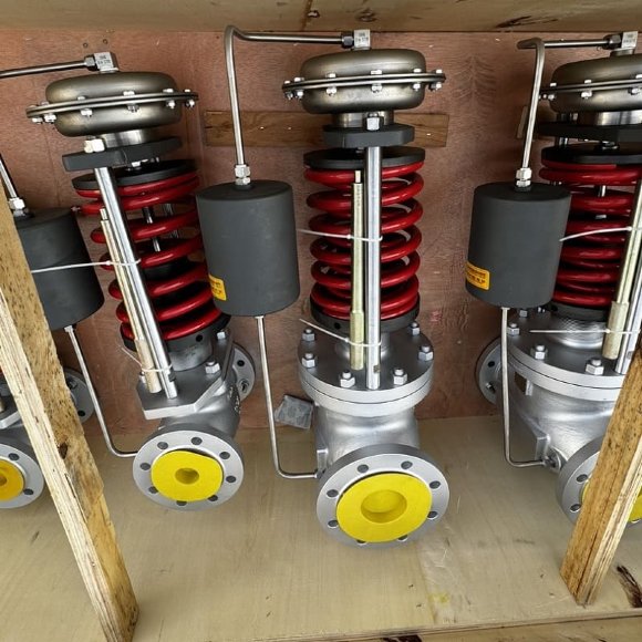 Редукційний клапан DN50, корпус WCB, тиск вхід 5 bar вихід 3 bar, пара, 600 кг/год