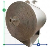 Welded non-assembled spiral heat exchanger SHE-120S Welded non-assembled spiral heat exchanger SHE-120S