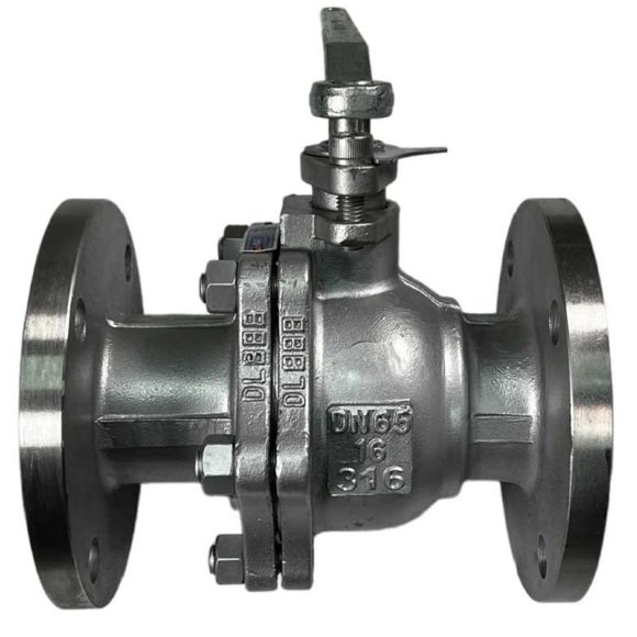 PN16 DN65 Stainless steel ball valve AISI 316, Seat: PTFE PN16 DN65 Stainless steel ball valve AISI 316, Seat: PTFE