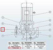 Корпус BGL 200-500(I)B (346/60), 90kW, 1480, чавун