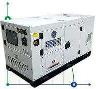 Industrial diesel generator XHYS-600GF with ATS, engine Kaipu 700kVA, 600kW, 380V/50HZ closed type