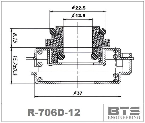 Joint d'étanchéité pour pompes Grundfos séries CM, CME et Boosters R-706D 12, CAR/SIC, EPDM, 304 Joint d'étanchéité pour pompes Grundfos séries CM, CME et Boosters R-706D 12, CAR/SIC, EPDM, 304