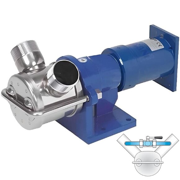 Impellerpumpe zum Pumpen von Gummilatex LIVERANI MID MAJOR 60 +BY-PASS NR 175-900U/min für Hydraulikmotor Impellerpumpe zum Pumpen von Gummilatex LIVERANI MID MAJOR 60 +BY-PASS NR 175-900U/min für Hydraulikmotor