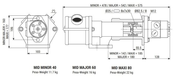 Impellerpumpe zum Pumpen von Gummilatex LIVERANI MID MAJOR 60 +BY-PASS NR 175-900U/min für Hydraulikmotor Impellerpumpe zum Pumpen von Gummilatex LIVERANI MID MAJOR 60 +BY-PASS NR 175-900U/min für Hydraulikmotor