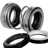 Sello mecánico doble para eje de bomba R-208 16, CER/CAR/CER/CAR, NBR, 304 Sello mecánico doble para eje de bomba R-208 16, CER/CAR/CER/CAR, NBR, 304