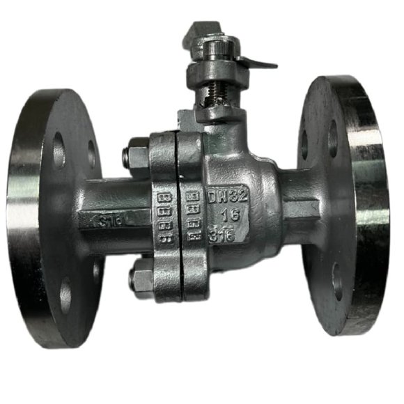 PN16 DN32 Stainless steel ball valve AISI 316, seat PTFE PN16 DN32 Stainless steel ball valve AISI 316, seat PTFE