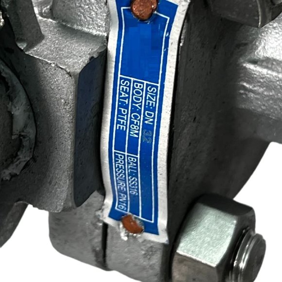 PN16 DN32 Stainless steel ball valve AISI 316, seat PTFE PN16 DN32 Stainless steel ball valve AISI 316, seat PTFE