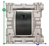 Bomba neumática de membrana DEBEM MICROBOXER ALU+PTFE IMICR-AL-MTTLT-- Bomba neumática de membrana DEBEM MICROBOXER ALU+PTFE IMICR-AL-MTTLT--
