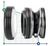 Механічне ущільнення (сальник) R-6 5/16, CAR/CER, EPDM, 304