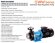 Bomba de temperatura para productos químicos QWW50-32-35S6AFGABS, 6,8 m³/h, 30 m, 2,2 kW, 380B, AISI 316, -196 °C + 420 °C