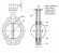PN16 DN125 Задвижка Баттерфляй, чугунный корпус, диск AISI 316, Seat EPDM