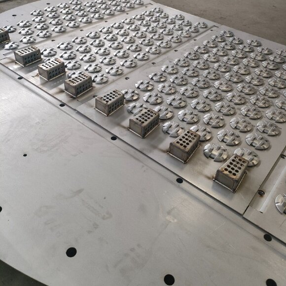LPG purification column plate ATK 26-02-1-89, 1000 mm, SS 321 modified, h-650 mm LPG purification column plate ATK 26-02-1-89, 1000 mm, SS 321 modified, h-650 mm