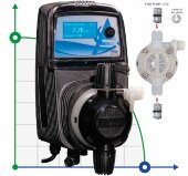 Электромагнитный насос-дозатор PDE HC151 PH-RX M60 240V PVDF-CE-DT, 1-10 л/ч, 7-1 бар