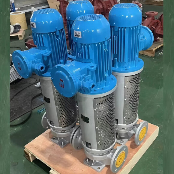 Vertikale Thermalölpumpe LQLRY50-50-210/2-CEX, 12,5 m3/h, 50 m, 5,5 kW, 2900 U/min, Ex