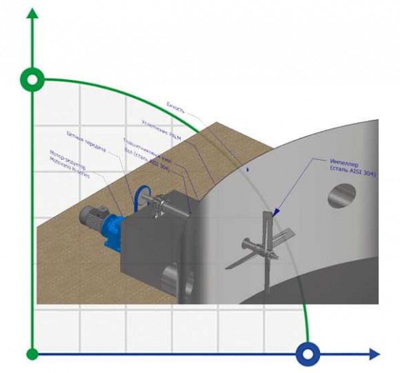 Łopatka mieszadła pozioma MH 1202056