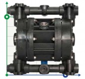 Bomba neumática de membrana BOXER 50 PVDF IB50-FC-MTPTT-- Bomba neumática de membrana BOXER 50 PVDF IB50-FC-MTPTT--