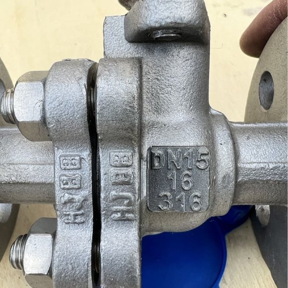 PN16 DN15 Stainless steel ball valve AISI 316, seat PTFE PN16 DN15 Stainless steel ball valve AISI 316, seat PTFE