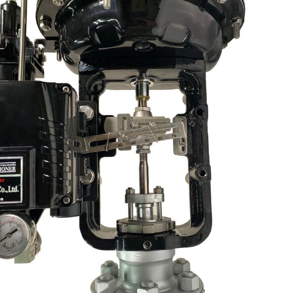 DN50 Клапан регулирующий с пневмоприводом для пара, конденсата 10Р11Y-DNx5016Z-L122C-C (корпус чугунный, седло SS304) с позиционером YT-1000, 4-20мА, 