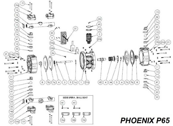 Anschlag-Dichtung, PP., PHOENIX P50, P65, P160, P250 Anschlag-Dichtung, PP., PHOENIX P50, P65, P160, P250