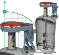 Mélangeur agitateur GREATWALL MIXERS série GMV avec une capacité d'entraînement par courroie jusqu'à 360 kW 80~500 tr/min Mélangeur agitateur GREATWALL MIXERS série GMV avec une capacité d'entraînement par courroie jusqu'à 360 kW 80~500 tr/min