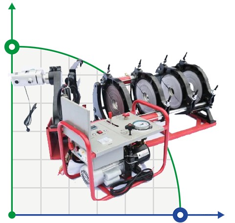 160-315-WM-18 Zgrzewarka hydrauliczna do rur PE