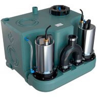 КНС сололифт для дач, частных домов с двумя насосами и пультом управления AIZL-1100W Double, 27/13, 1,1 кВт, 220V, 2800 об/мин КНС сололифт для дач, частных домов с двумя насосами и пультом управления AIZL-1100W Double, 27/13, 1,1 кВт, 220V, 2800 об/мин