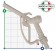 PISTOLAALIMENTI.Food stuff nozzle mm 25 pistolet dozujący