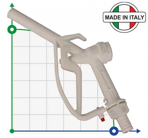 PISTOLAALIMENTI.Food stuff nozzle mm 25 pistolet dozujący