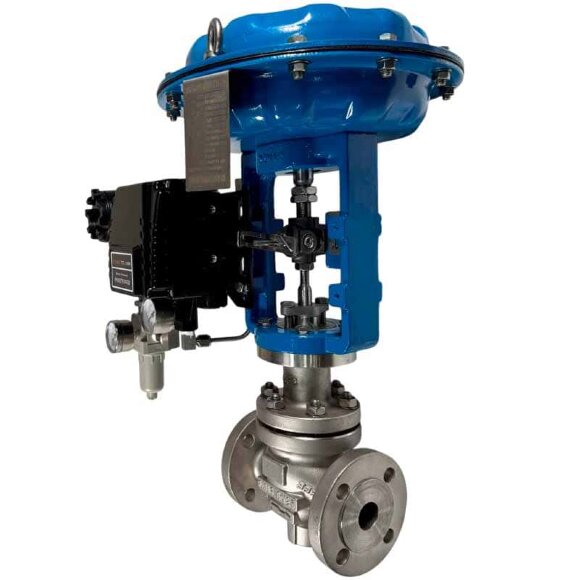 DN25 Válvula de control de accionamiento neumático 10P11Y-DNx2516Z-L112C-C (cuerpo CF8, asiento SS304) con posicionador YT-1000, entrada 4-20mA, Ex DN25 Válvula de control de accionamiento neumático 10P11Y-DNx2516Z-L112C-C (cuerpo CF8, asiento SS304) con posicionador YT-1000, entrada 4-20mA, Ex