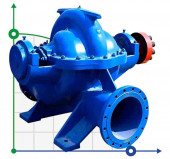 Double Suction Split Case Pump 1D 630-125a, 1000, without engine Double Suction Split Case Pump 1D 630-125a, 1000, without engine