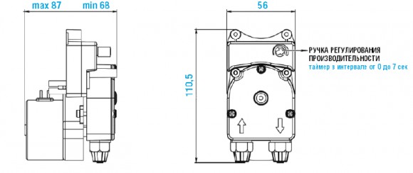 Перистальтичний насос F-T 0001 230V Перистальтичний насос F-T 0001 230V