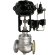 DN80 Válvula de control con actuador neumático para vapor, condensado 10P11Y-DNx8016Z-L122C-C (cuerpo hierro fundido, asiento SS304) con posicionador 