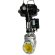 DN80 Válvula de control con actuador neumático para vapor, condensado 10P11Y-DNx8016Z-L122C-C (cuerpo hierro fundido, asiento SS304) con posicionador 