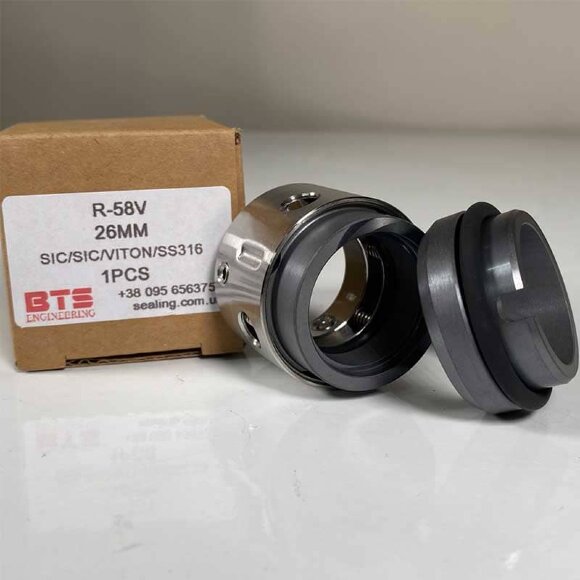 Mechanical seal type Burgmann BT-C56.KU / BT-C5.KU R-58V 90, CAR/SIC, EPDM, 304, A0