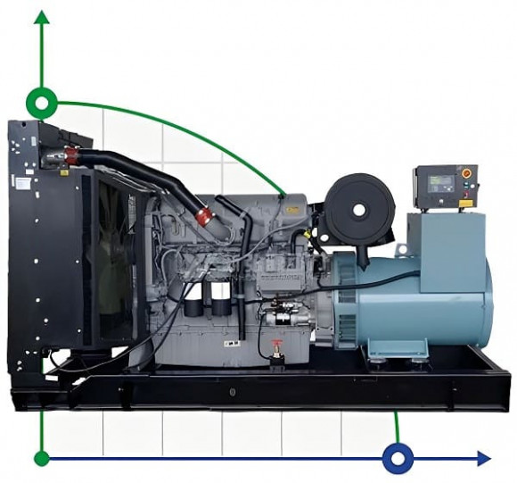 Промышленный дизельный генератор XHYP-240GF с ATS, двигатель Perkins 350kVA, 240kW, 380V/50HZ открытого типа