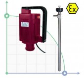 Бочковий електричний насос TR ATEX AISI 316L з валом Hastelloy 1200 мм Бочковий електричний насос TR ATEX AISI 316L з валом Hastelloy 1200 мм