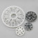 Kunststoffplatte Rosettenring, PP, 73x28x(3x4), Plastic Teller Rosette Ring