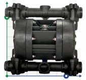 Bomba neumática de membrana BOXER 81 PVDF IB81-FC-HTTFT-- Bomba neumática de membrana BOXER 81 PVDF IB81-FC-HTTFT--