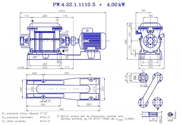 PW.4.22.1.1110 вакуумный двухступенчатый насос