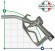 PISTOLAALLUMINIO MANUALE Manualmetalnozzle mm 25-роздатковий пістолет