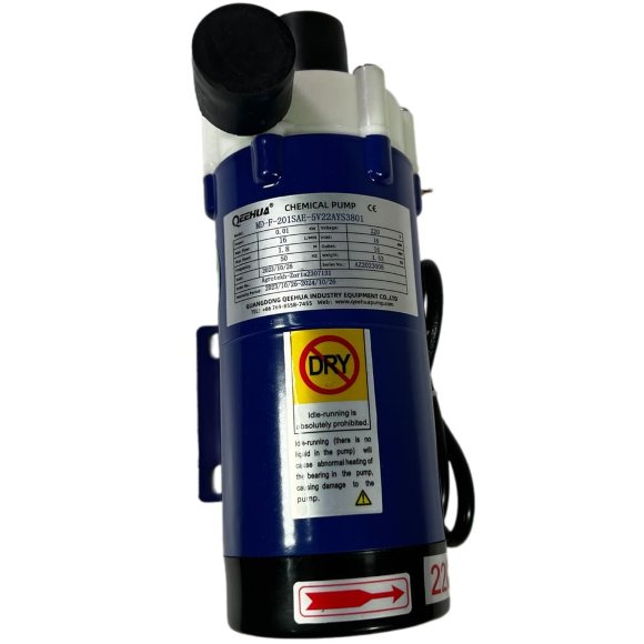 Bomba química MD-F-201SAE-5V22AYS, PP, 16L/min, 2.4m, 220V Bomba química MD-F-201SAE-5V22AYS, PP, 16L/min, 2.4m, 220V