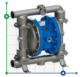 Bomba neumática de diafragma SEKO Duotek AF250 AISI316 Bomba neumática de diafragma SEKO Duotek AF250 AISI316