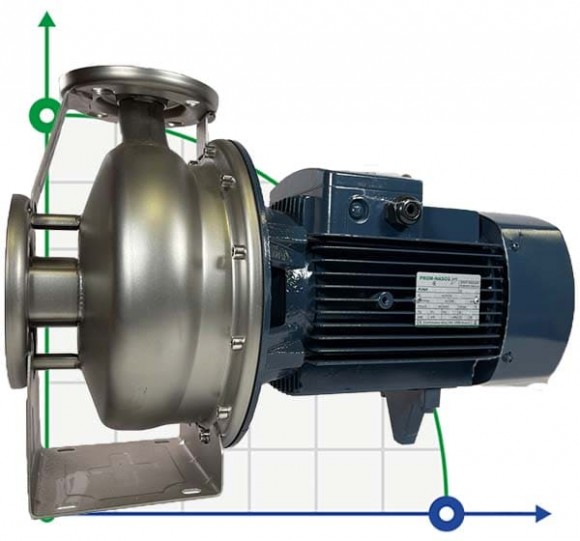 BZ 32-160/2, 2 насос для фунгицидов из нержавеющей стали центробежный моноблочный