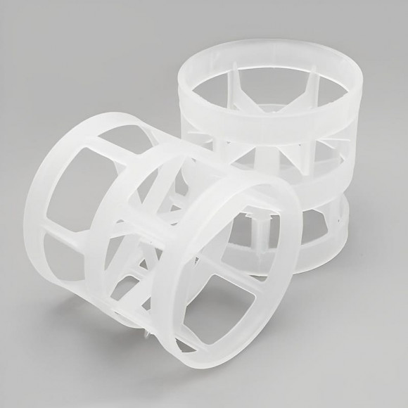 Пластикові кільця Палля, PP, 25x25x1,0 мм, Plastic Pall Ring