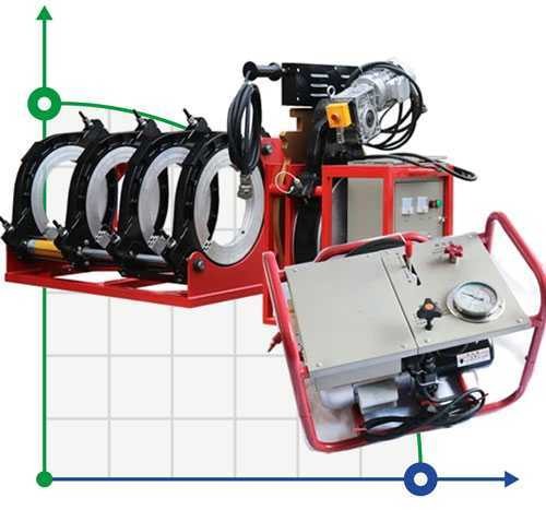 630-800-WM-21 Zgrzewarka hydrauliczna do rur PE