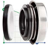 Сальник мотопомпы R-6B 30, SIC/SIC, VITON, 316 Сальник мотопомпы R-6B 30, SIC/SIC, VITON, 316
