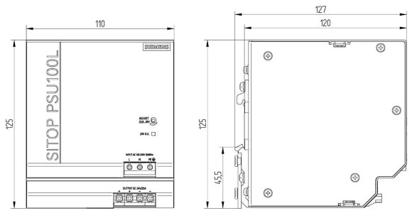 6EP1336-1LB00, SITOP PSU100L 24 V/20 A Fuente de alimentación estabilizada